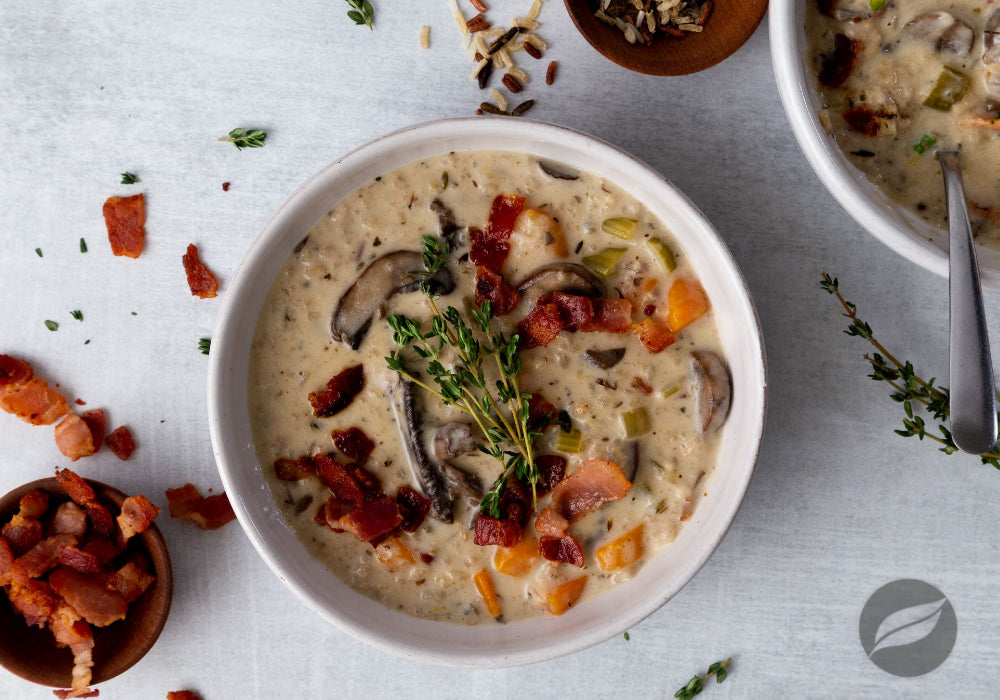 Creamy Mushroom & Wild Rice Soup
