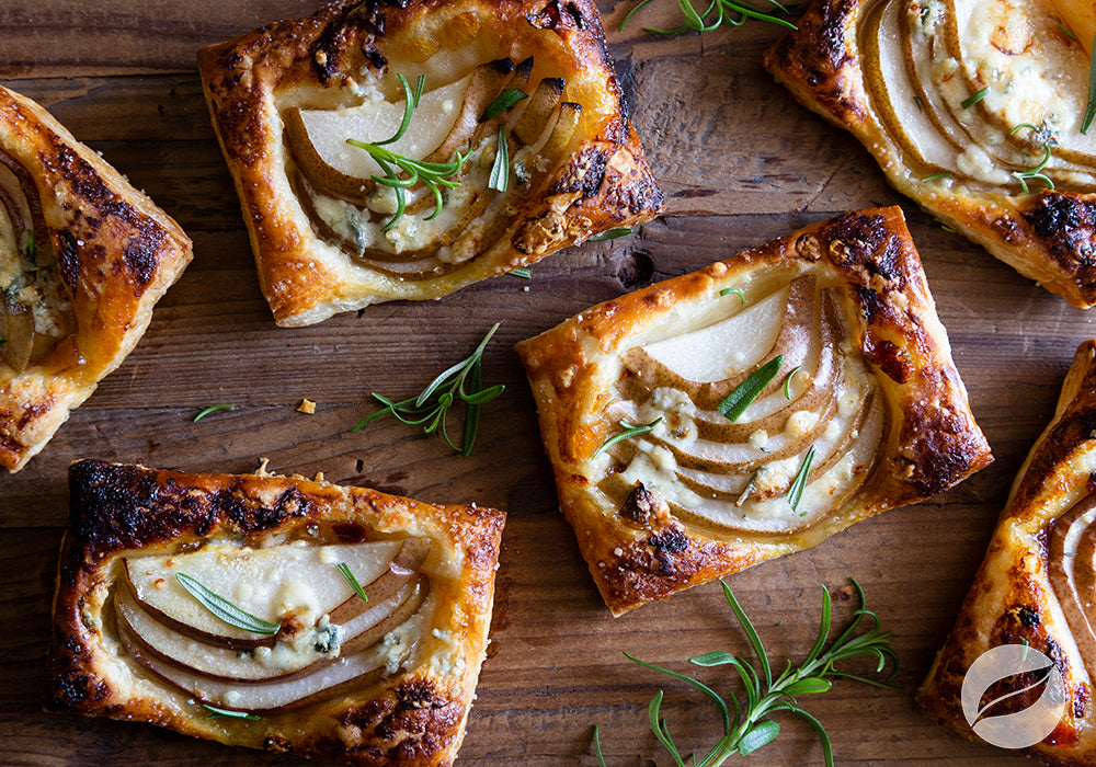 Pear Blue Cheese Pastry Tarts